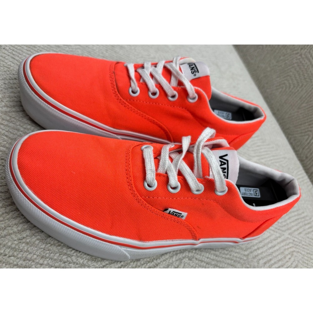 Vans Off The Wall Authentic Neon Coral Women Size 8  T109